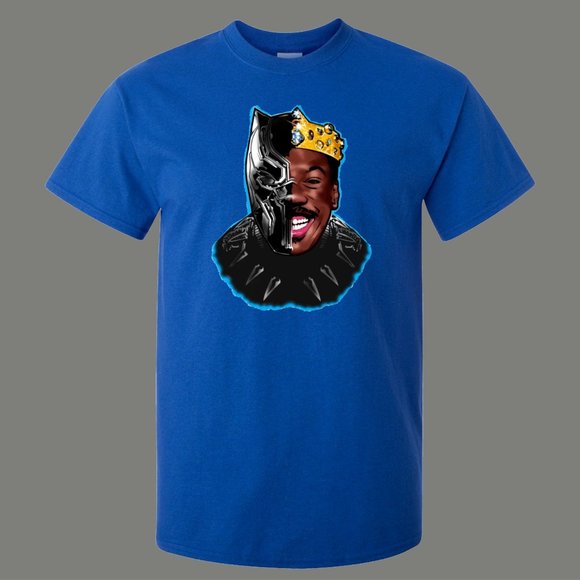 COMING TO AMERICA WAKANDA PANTHER MASHUP QUALITY T - Picture 2 of 2